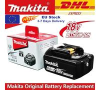Nouvelle batterie au Lithium Makita 18V, LED Rechargeable 6,0Ah, pour remplacement de batterie d'outil électrique BL1860B BL1850B BL1840B BL1830B 6.0AhX2 Charger X1