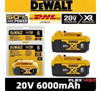 Nouvelle batterie d'outil électrique Dewalt 6Ah/5Ah 20V 100% originale DCB206 DCB206 Batterie 20V DCB205 DCB200 transport aérien BATTERY 5AH x2pcs