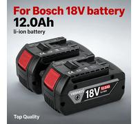 Nouvelle batterie lithium professionnelle 18V 12.0AH pour outils électriques Bosch BAT609 BAT609G BAT618 BAT618G, batterie rechargeable ◪ ㉿ 4PCS 12.0Ah battery