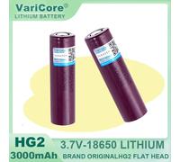 Nouvelle batterie originale HG2 18650 3000mAh 3.6V décharge 20A, batteries rechargeables dédiées 3.7v 4.2v 2PCS battery