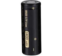 Nouvelle Batterie Rechargeable 18500 Li-ION 1400 mah 3.7 v pour Lampe de Poche LED tête Plate 1 pièces-2 pièces