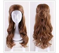 Nouvelle beauté et la bête princesse Belle perruque femmes longue perruque ondulée Cosplay Emma Waston Version Halloween jeu de rôle cheveux