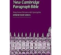 Nouvelle Bible à Paragraphe de Cambridge avec Apocryphes, KJ590:TA