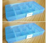 Nouvelle Boîte De Rangement En Plasstique À 15 Fentes, Boîte De Rangement De Bijoux Réglable, Boîte De Rangement De Perles