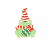 Nouvelle Broche de la série Grenouille de Noël Broche Grenouille Sapin de Noël Badge Sac à Dos H +-1