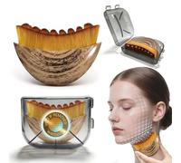 Nouvelle brosse pour contour lymphatique pour le visage, brosse sèche pour drainage lymphatique, outil doux pour le visage, pour sculpter, anti-gonflement, détoxifier et lifter, améliore l'éclat de la