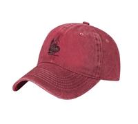 Nouvelle-Calédonie Drapeau National Denim Casquette Baseball en Jean Délavé Vintage Chapeau De Camionneur Réglable pour Homme Et Femme Chapeau De Sport pour Le Quotidien en Plein Air Poisson