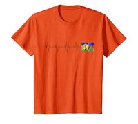 Nouvelle Calédonie Kanaky Beau Drapeau Ligne De Vie Homme T-Shirt, Enfant, Orange, 6 Ans
