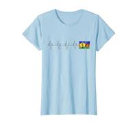 Nouvelle Calédonie Kanaky Beau Drapeau Ligne De Vie Homme T-Shirt, Femme, Bleu Céleste, M