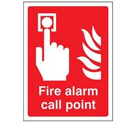 Nouvelle-Calédonie Signes 11011e Fire Alarm Call point Sign, rigide Plastique, E : 200 mm x 150 mm