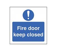 Nouvelle-Calédonie Signes 11628b Fire de porte Keep Panneau fermé, plastique rigide, B : 80 mm x 80 mm