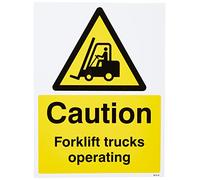 Nouvelle-Calédonie Signes 14215 K Caution chariot élévateur Camion d'exploitation des Signes, 400 mm x 300 mm, plastique rigide