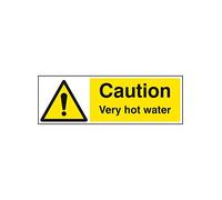 Nouvelle-Calédonie Signes 14236 G Attention très Eau chaude Signe, 300 mm x 100 mm, plastique rigide