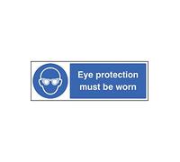 Nouvelle-Calédonie Signes 15003 G protection des yeux doit être porté Panneau, 300 mm x 100 mm, plastique rigide