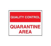 Nouvelle-Calédonie Signes 17814 Semences K Panneau de contrôle de qualité Zone de Quarantaine, plastique rigide, 400 mm x 300 mm