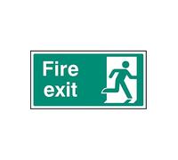 Nouvelle-Calédonie Signes 22033 V Finale Fire Exit-right Panneau, autocollant en vinyle, 300 mm x 150 mm