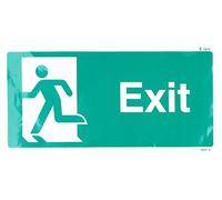 Nouvelle-Calédonie Signes 22057 V Sortie gauche Symbole Panneau, autocollant en vinyle, 300 mm x 150 mm