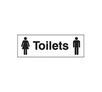 Nouvelle-Calédonie Signes 27007l "Toilettes, mâle et Mesdames Symbole Inscription, autocollant en vinyle, 450 mm x 150 mm