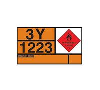Nouvelle-Calédonie Signes 56362 Hazchem une affiche, Pétrole en aluminium