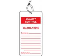 Nouvelle-Calédonie Signes 59785 mise en Quarantaine QC Tag (lot de 10)