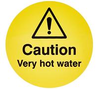 Nouvelle-Calédonie Signes refroidisseur à vin Sign, Attention très Eau chaude, 65 mm de diamètre, plaque de 6