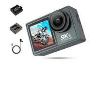 Nouvelle caméra d'action 5K 4K 60FPS WiFi Anti-secousse Double écran 170 ° Grand Angle 30m caméra de Sport étanche avec télécommande(AT-M40R -C)