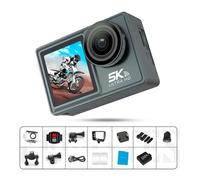 Nouvelle caméra d'action 5K 4K 60FPS WiFi Anti-secousse Double écran 170 ° Grand Angle 30m caméra de Sport étanche avec télécommande(AT-M40R -A)