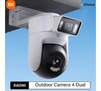 Nouvelle caméra extérieure Xiaomi 4 à double objectif 5MP 3K HD, surveillance panoramique à double vue, suivi de gros plan, IP66, résistante aux intempéries, antivol, CN