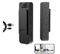 Nouvelle caméra HD 1080p à réduction de Bruit, Vision Nocturne Grand Angle, Rotation à 180°, Mini caméras Portables Wi-FI, Prise de Vue Multi-Angles, Large Champ d'application(Basic Version,32G)