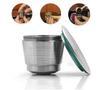 Nouvelle capsule en métal réutilisable en acier inoxydable réutilisable pour machine à café Nespresso U pour i cafilas