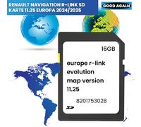 Nouvelle carte SD de navigation R-LINK Ver.11.25 Carte d'Europe 2024/2025, compatible avec Renault