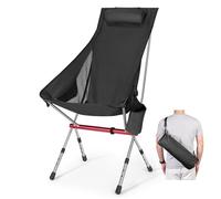 Nouvelle Chaise de Camping Pliante avec Dossier élevé, Trois hauteurs réglables, Sac de Transport léger et Porte-Tasse, Parfait pour Les Excursions, la Relaxation et la pêche.