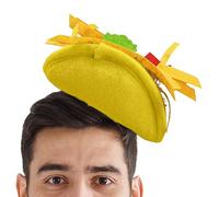 Nouvelle Chapeaux alimentaires, Chapeau de frites - Bandeaux de cheveux mexicains pour femmes,Nouveautés drôles accessoires costume chapeau de hamburger pour femmes adultes coiffe avec des chips