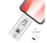 Nouvelle clé USB Micro clé USB clé haute vitesse pour iPhone11/12/13/14 clé mémoire clé USB-Violet-128 Go