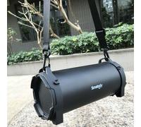 Nouvelle colonne de subwoofer portable pour l'extérieur Haut-parleur Bluetooth Sans fil Puissant haut-parleur sport Radio FM Lecteur Mp3 Évolutif SL-10, (Noir)