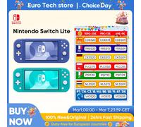 Nouvelle console de jeu portable Nintendo Switch Lite, légère et portable, contrôleur Joy Con intégré, option multicolore Green