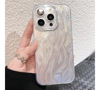 Nouvelle coque de téléphone antichoc TPU anti-traces de doigts + Housse de téléphone pleine couverture de texture de plume de luxe, compatible avec 16, 16 Pro Max, 15, XR, 7/8, 15 Pro Max, 12 Pro Max,