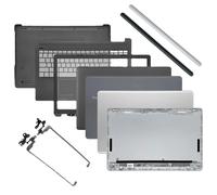 Nouvelle coque pour ordinateur portable HP 15-DA 15-DB 15-DX 250 G7 TPN-C135 TPN-C136, coque arrière LCD, lunette avant, repose-paume, boîtier inférieur, charnières, couvercle supérieur Silver Hinge c