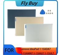 Nouvelle couverture pour Lenovo IdeaPad 1 15ADA7 15AMN7 2022, coque arrière LCD pour ordinateur portable, charnières de lunette avant, boîtier supérieur de couleur or/argent/bleu Silver A B Hinge