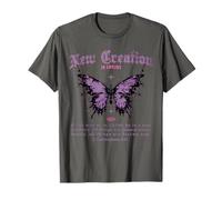 Nouvelle création chrétienne dans Jésus Verse des Écritures Y2K Faith T-Shirt