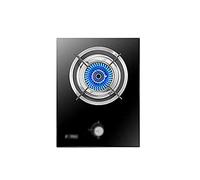 Nouvelle cuisinière à gaz de Table de Cuisson à gaz, 1 brûleur intégré 4,2 KW Grande Puissance de feu, Panneau en Verre trempé Noir et Protection Anti-Extinction [Classe énergétiqu