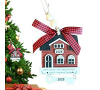 Nouvelle décoration de Noël pour la Maison, Notre première décoration pour la Maison,2024 Nouvelle Nouveau départ Décor - Décoration de noël en Bois pour première, Pendentif de d'
