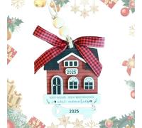 Nouvelle décoration de Noël pour la Maison, Notre première décoration pour la Maison | Ornement de Noël de la Nouvelle 2024 - Décoration de noël en Bois pour première, Pendentif de maiso