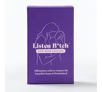 Nouvelle édition maman | Listen Bitch Affirmations | Cartes d'affirmation pour conquérir le beau chaos de la maternité