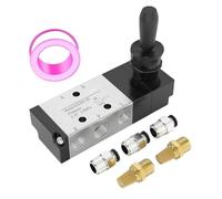Nouvelle Électrovanne Pneumatique À Levier Manuel 1/4 Po NPT 5 Voies 3 Positions, Commande Manuelle Push-Pull(As Shown 4H230C08)