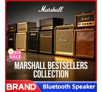 Nouvelle Enceinte Bluetooth Marshall 2026, Enceinte Portable Sans Fil pour Extérieur Étanche IPX, Son Stéréo Basses Puissantes, Autonomie de 20H EMBERTON III-white