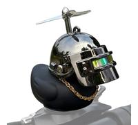 Nouvelle Ente Coupe-Vent pour Véhicules Électriques - Cool Camouflage Vert Militaire, la Poule Mangeuse | Casque Niveau 3, Petite Ente Noire | Ornements Décoratifs Console Centrale Voiture, Accessoire