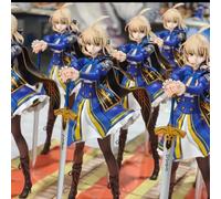 Nouvelle figurine d'action Ane Studio Saber Altria Fate Stay Night, figurine de collection de bureau, statue en PVC, modèle tendance, jouet Bleu