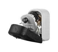 [Nouvelle Génération] Boîte À Clés Sécurisée De Grande Taille Avec Code Et Clés De Secours, Boîte À Clés Murale Avec Couvercle De Protection Extérieur Pour Usine, Voiture, Garage (Gris)