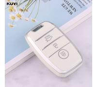 Nouvelle Housse De Clé Télécommande De Voiture En Tpu 3 4 Boutons Pour Kia Rio Rio5 Sportage Ceed Cerato K3 Kx3 K4 K5 Sorento Optima Picanto - Type 3 Button White